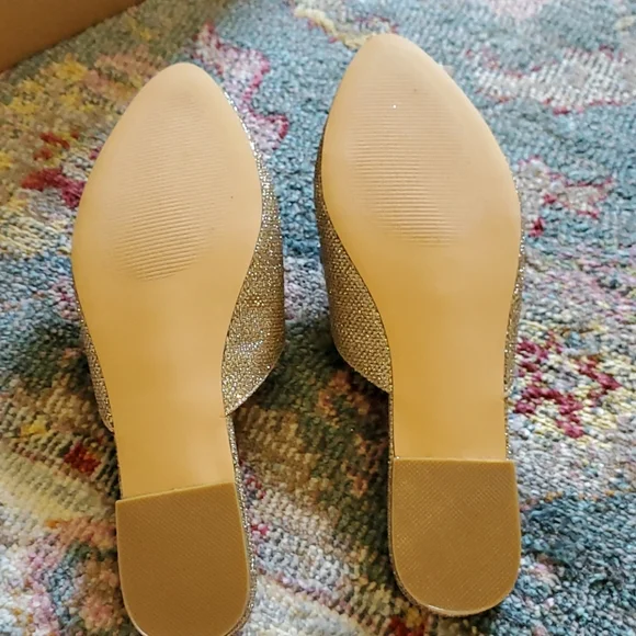 Joyfolie Audra Flats gold 8 - Picture 4 of 4